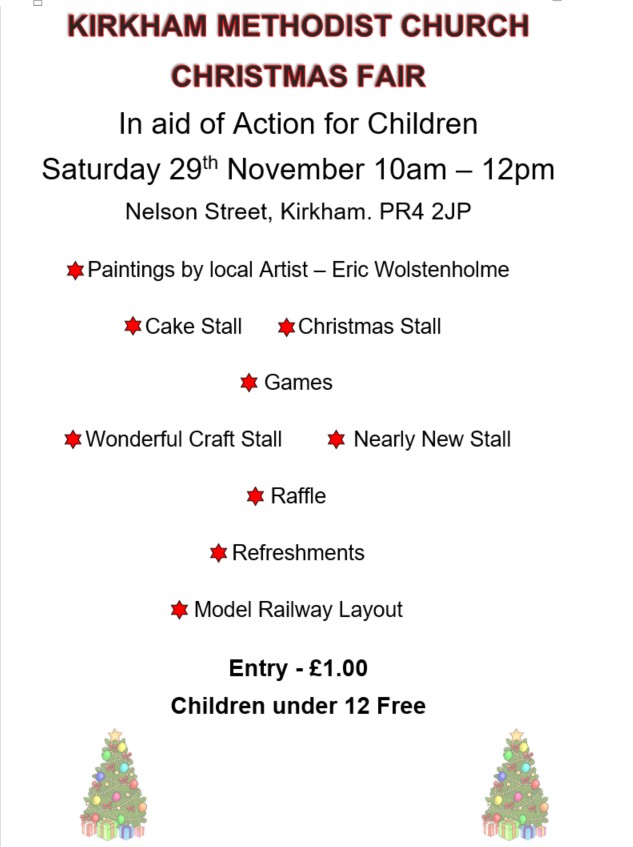 Christmas Fair in aid of Action for Children